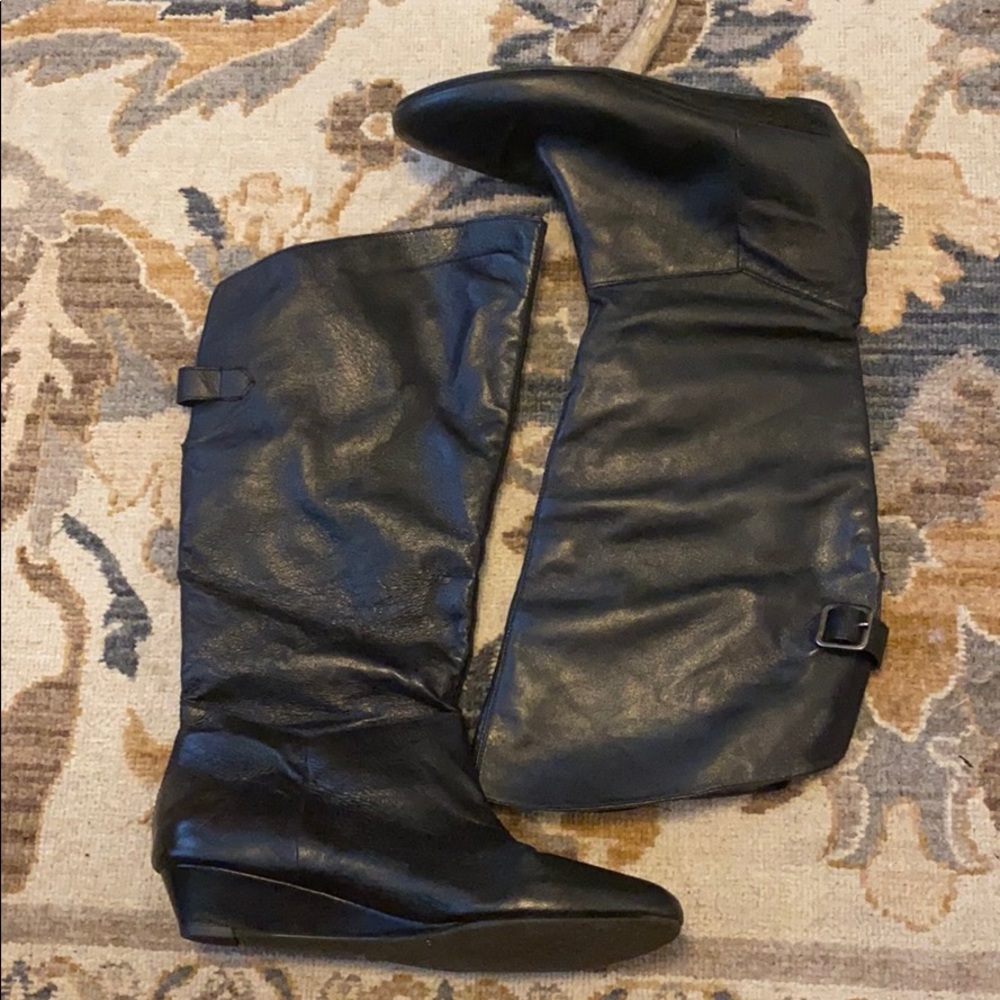 Steve Madden knee high wedge boots